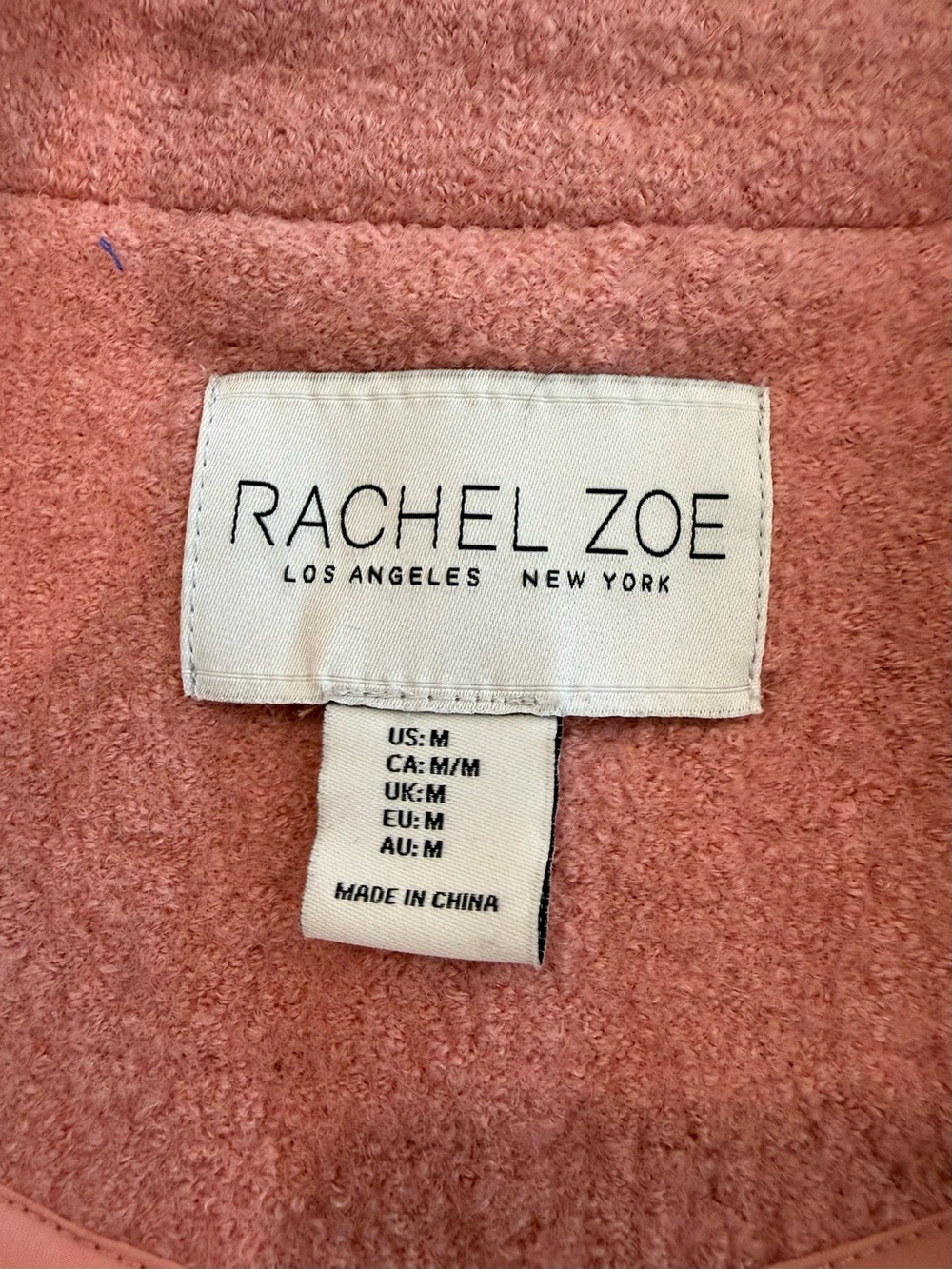 Rachel Zoe Dusty Rose Single-Button Trench Coat - Picture 4 of 4